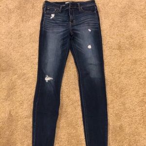 Hollister slightly ripped blue jeans